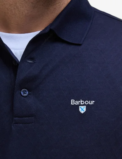 Barbour Sutton Tailored Fit Polo Shirt | Navy