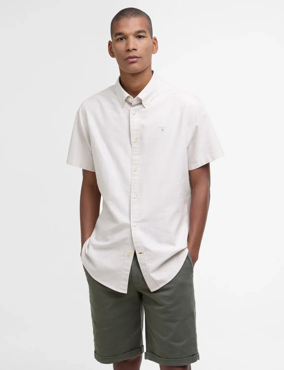 Barbour Oxtown Short Sleeve Tailored Shirt | Oatmeal