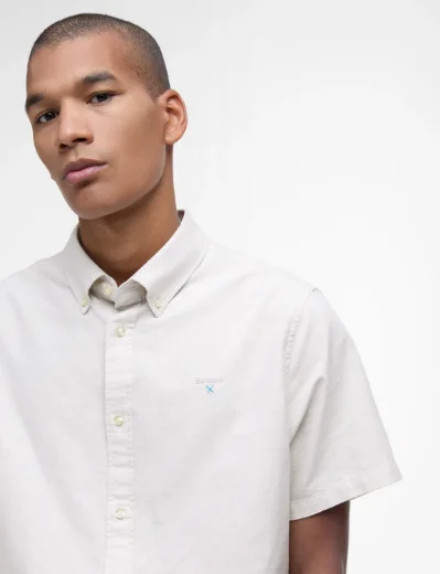 Barbour Oxtown Short Sleeve Tailored Shirt | Oatmeal