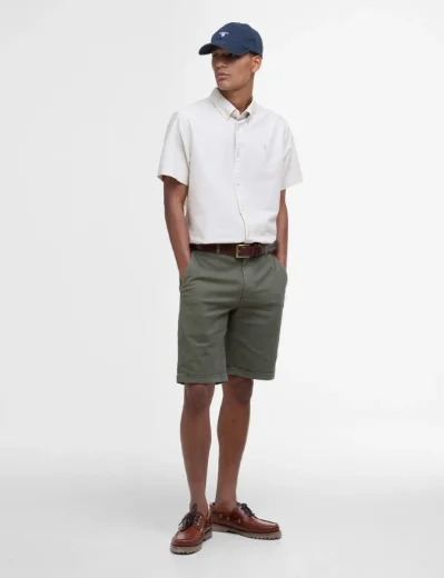 Barbour Oxtown Short Sleeve Tailored Shirt | Oatmeal