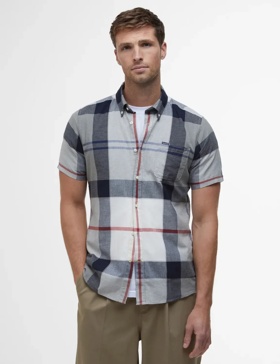 Barbour Doughill Short Sleeve Shirt | Bleached Pine Tartan