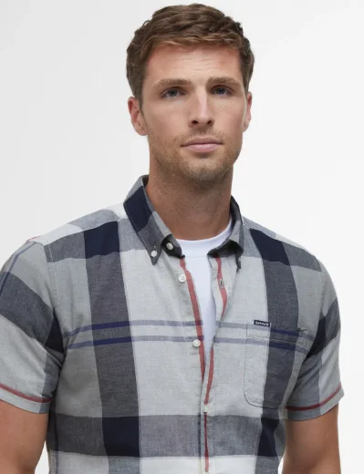 Barbour Doughill Short Sleeve Shirt | Bleached Pine Tartan