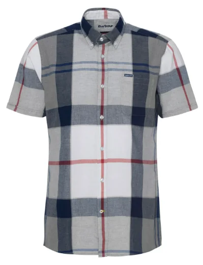 Barbour Doughill Short Sleeve Shirt | Bleached Pine Tartan