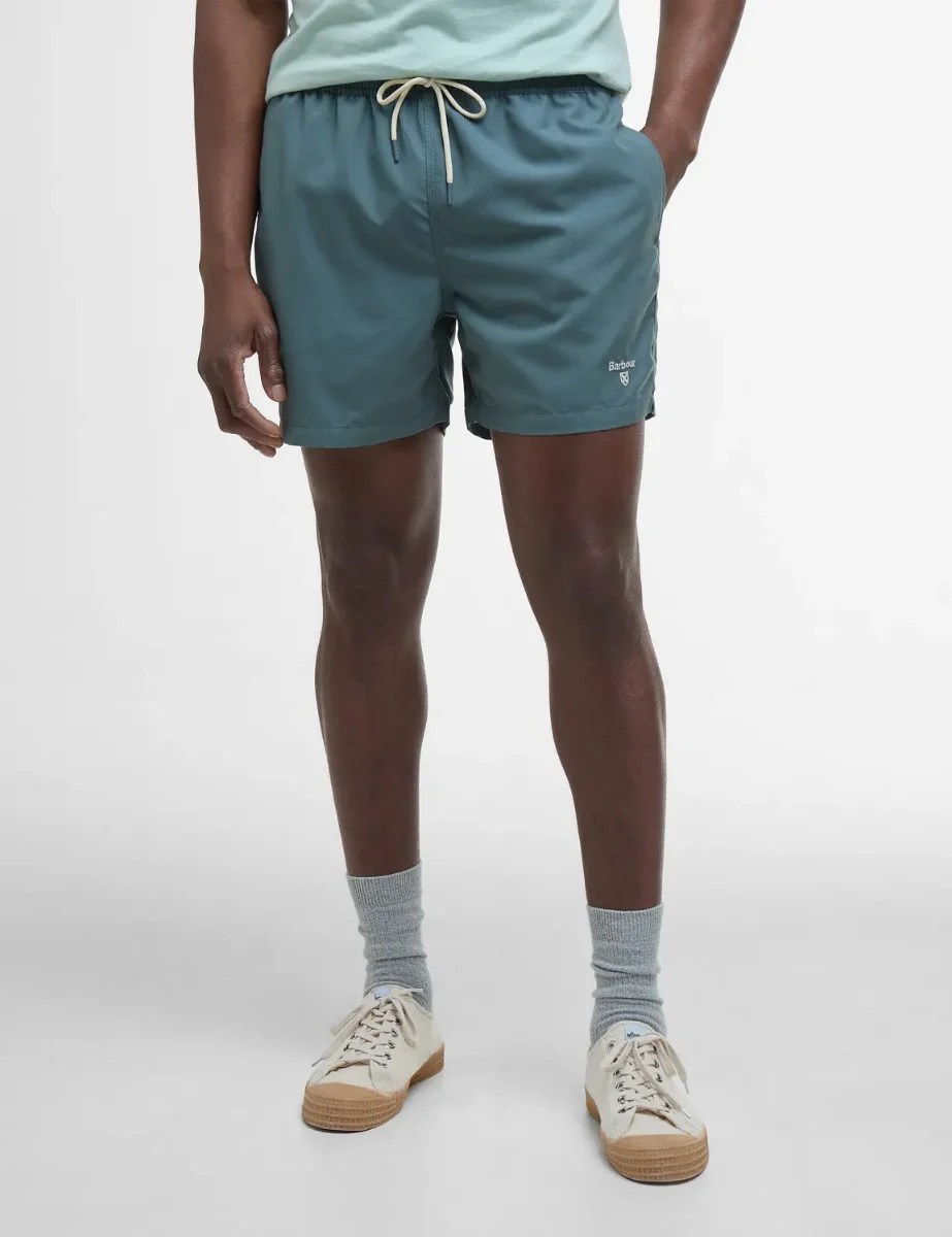 Barbour Staple Logo 5' Swim Shorts | Vintage Teal