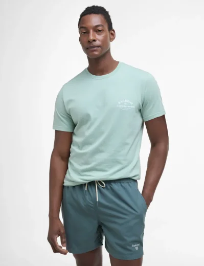 Barbour Staple Logo 5' Swim Shorts | Vintage Teal