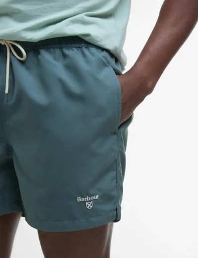 Barbour Staple Logo 5' Swim Shorts | Vintage Teal