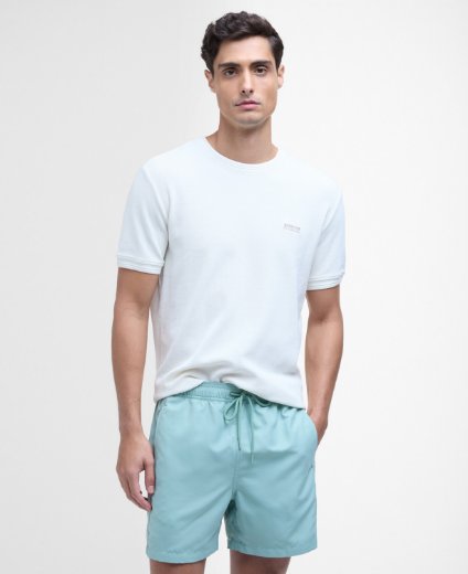 Barbour International Large Logo Swim Shorts | Granite Green