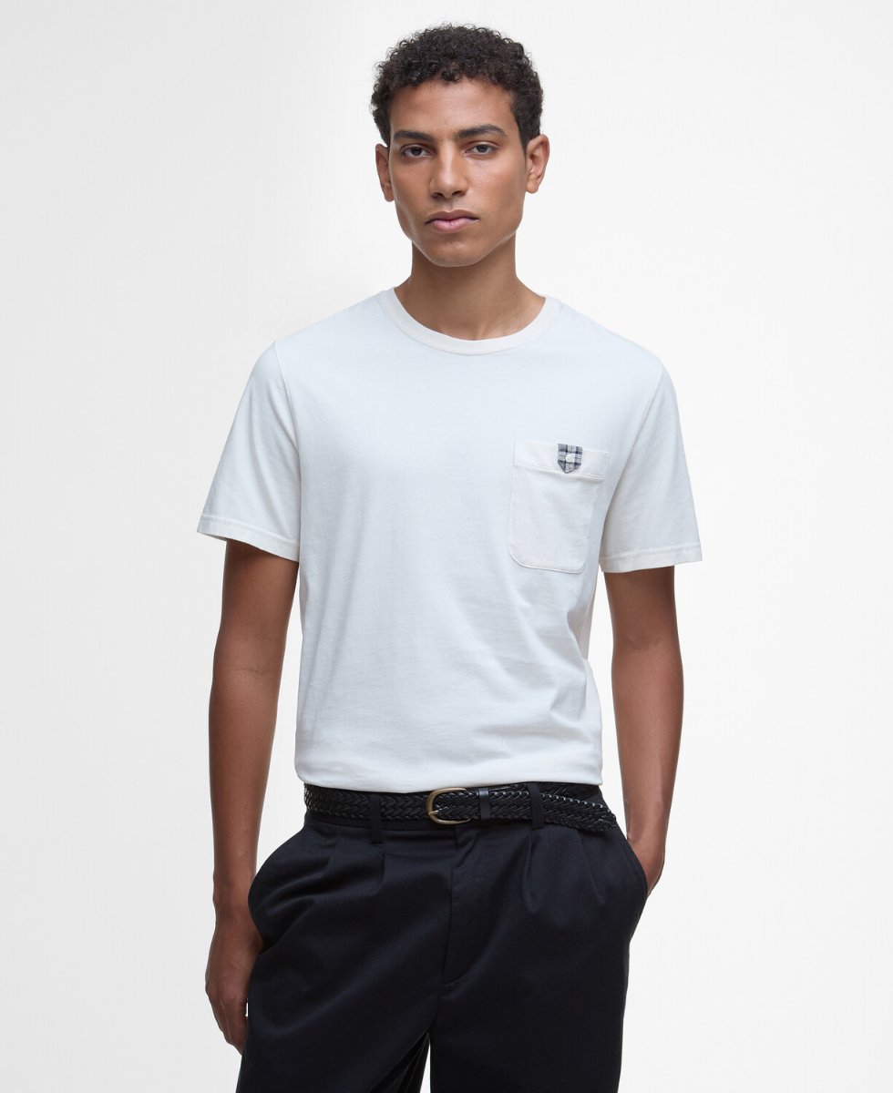 Barbour Tothill Tailored Fit T-Shirt | Antique White