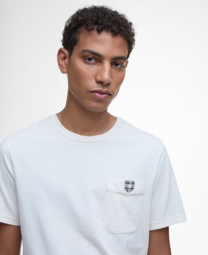 Barbour Tothill Tailored Fit T-Shirt | Antique White