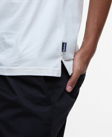 Barbour Tothill Tailored Fit T-Shirt | Antique White