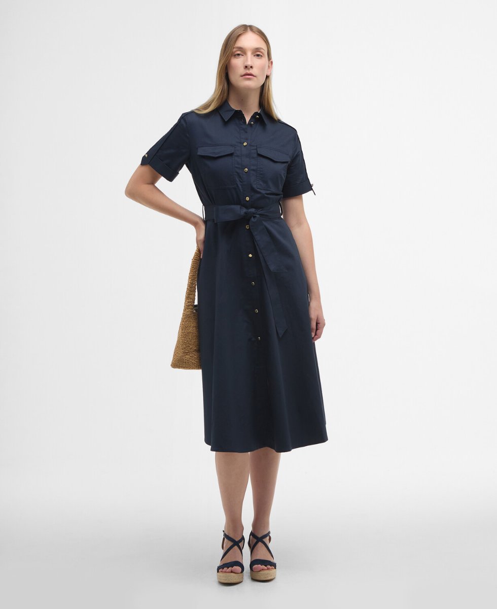Barbour Women's Ivy Midi Dress | Dark Navy
