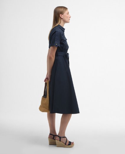 Barbour Women's Ivy Midi Dress | Dark Navy