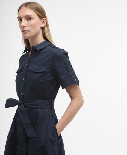 Barbour Women's Ivy Midi Dress | Dark Navy