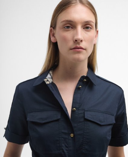 Barbour Women's Ivy Midi Dress | Dark Navy