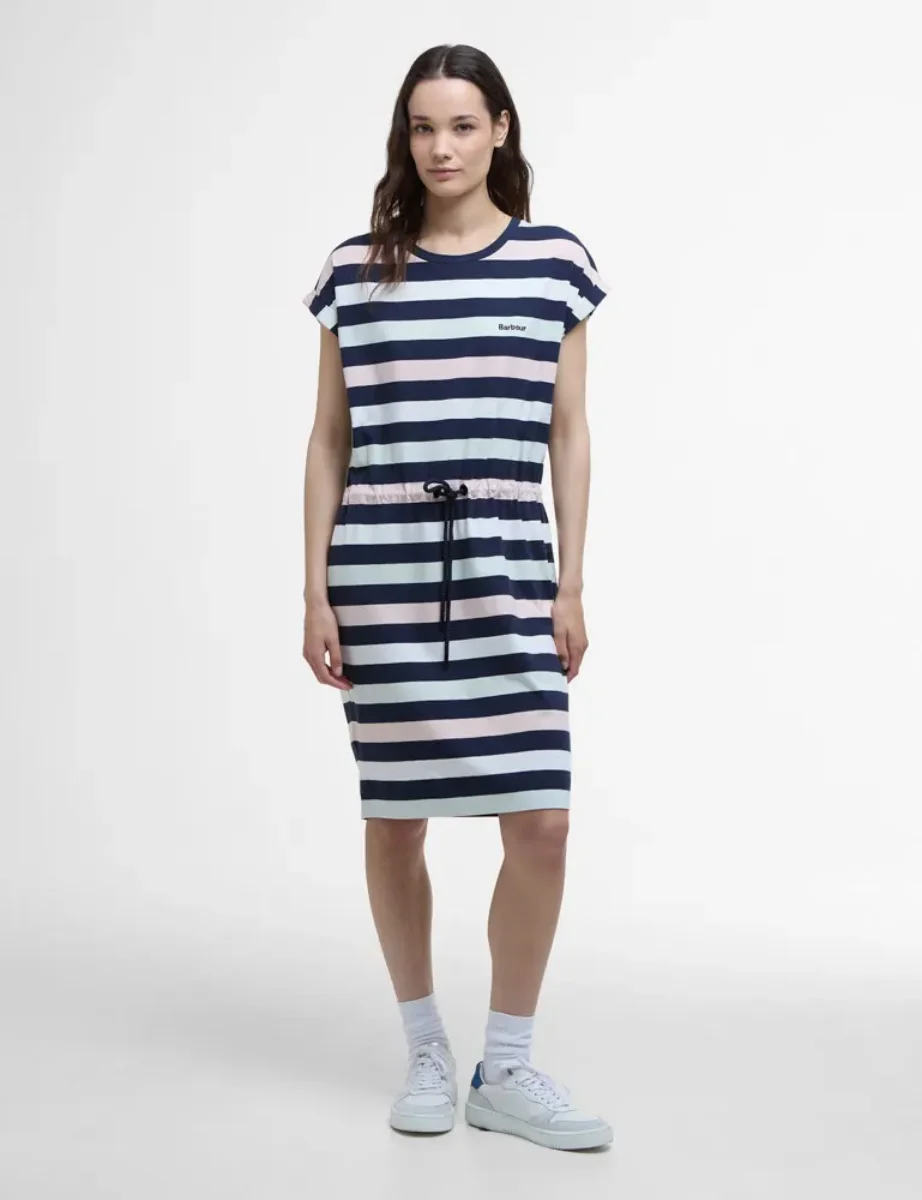 Barbour Women's Marloes Dress | Navy\Pale Aqua Blue