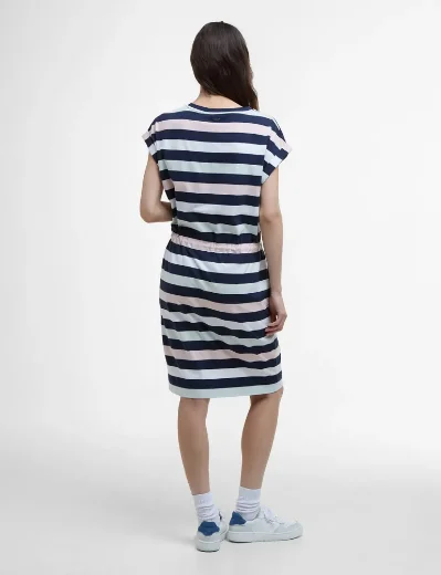 Barbour Women's Marloes Dress | Navy\Pale Aqua Blue