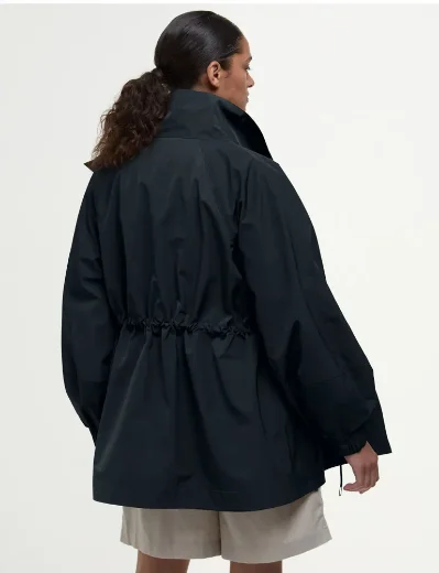 Barbour Women's Suri Showerproof Jacket | Black/Safari dress tartan