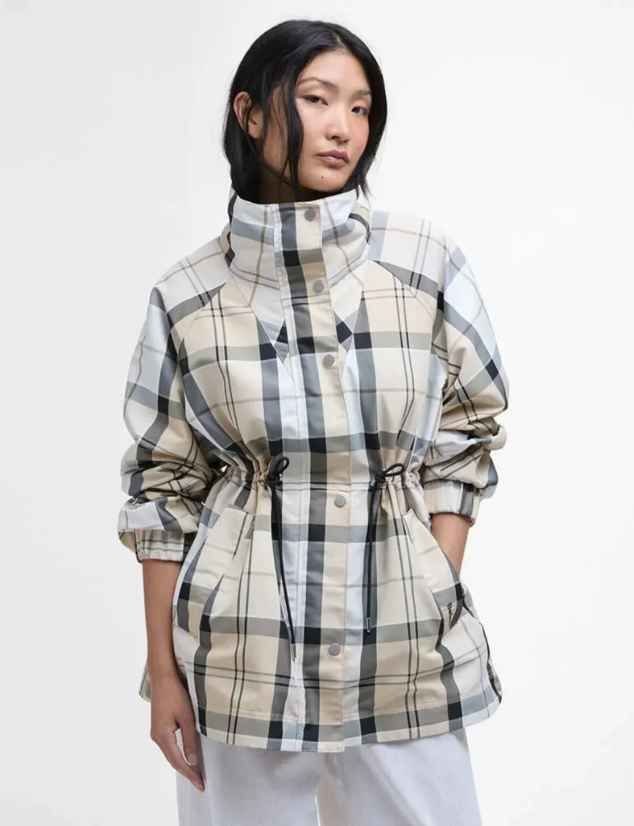 Barbour Women's Suri Check Jacket | Safari Dress Tartan Mist