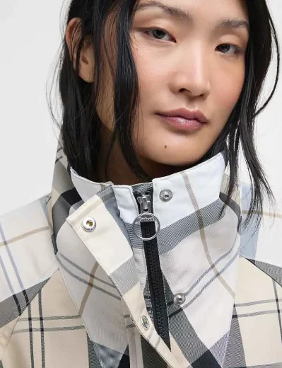 Barbour Women's Suri Check Jacket | Safari Dress Tartan Mist
