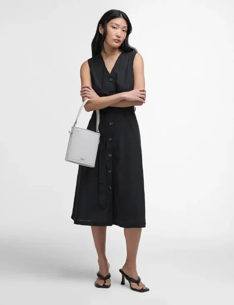 Barbour Women's Elsie Midi Dress | Black Barbour Women's Elsie Midi Dress | Black