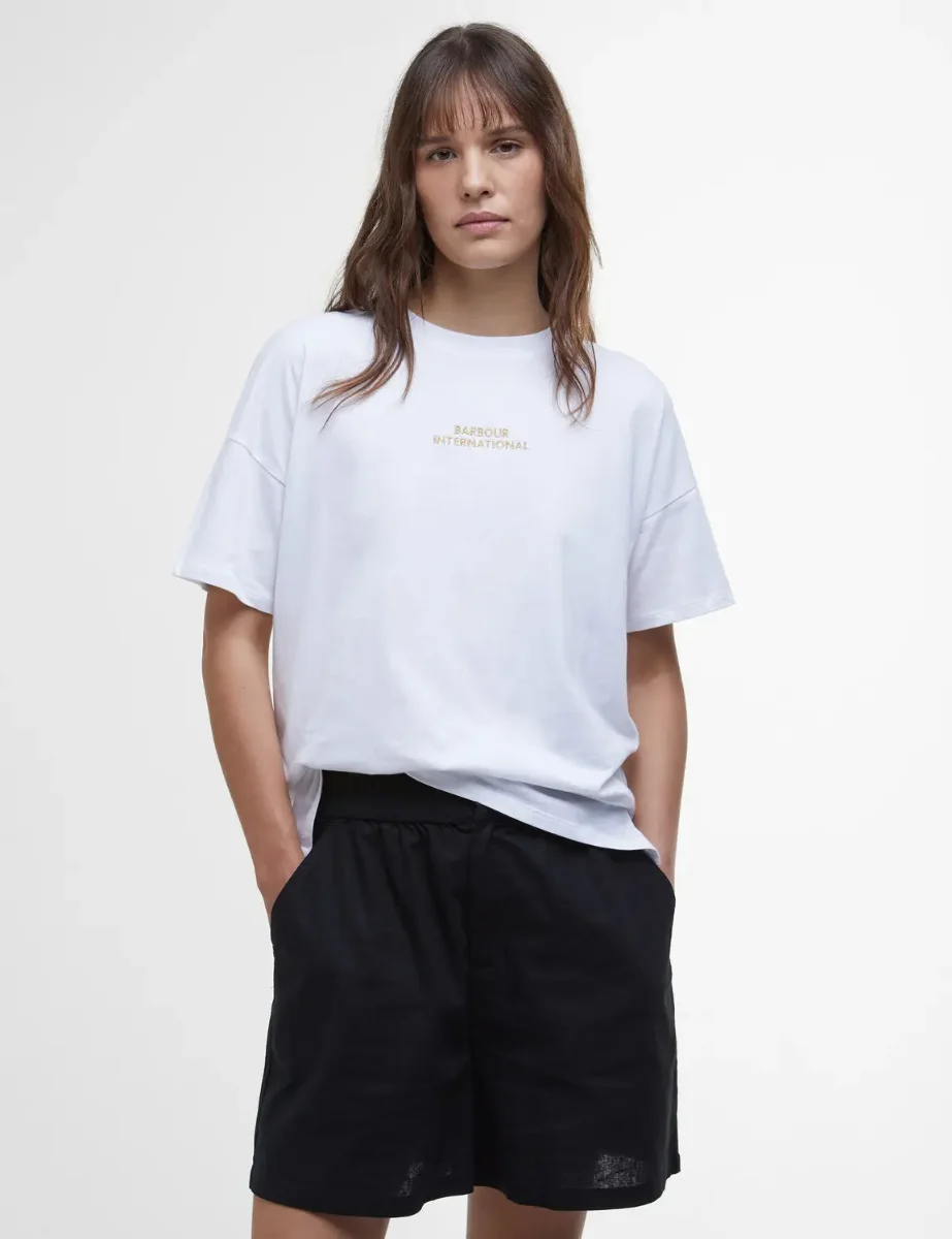 Barbour Women's International Harlow T-Shirt | White 