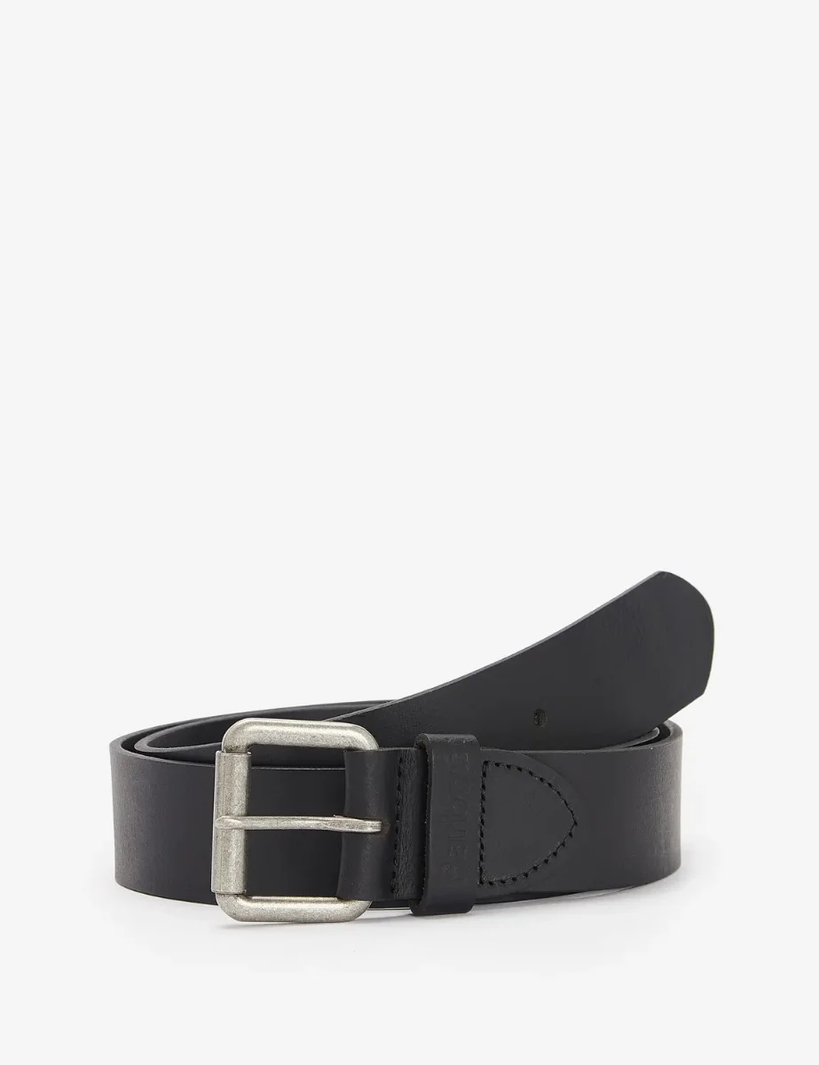 Barbour Allanton Matt Leather Belt | Black