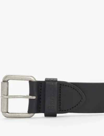 Barbour Allanton Matt Leather Belt | Black