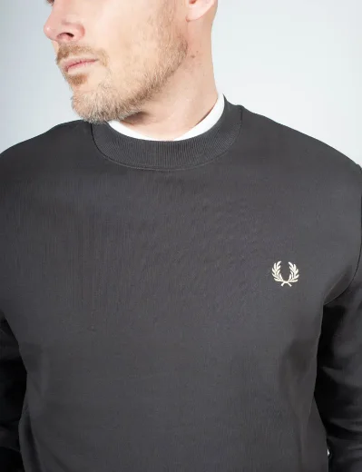 Fred Perry Crew Neck Sweatshirt | Anchor Grey / Oatmeal