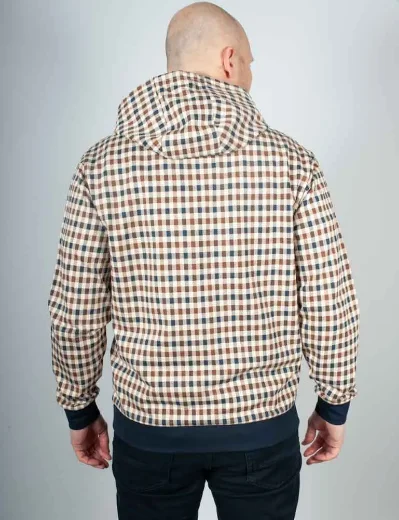 Aquascutum Active Iconic Club Check Zip Hoodie