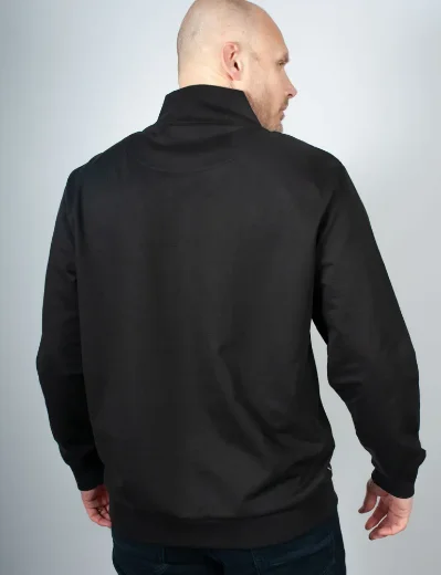 Aquascutum Active Small Logo Half Zip Sweatshirt | Black