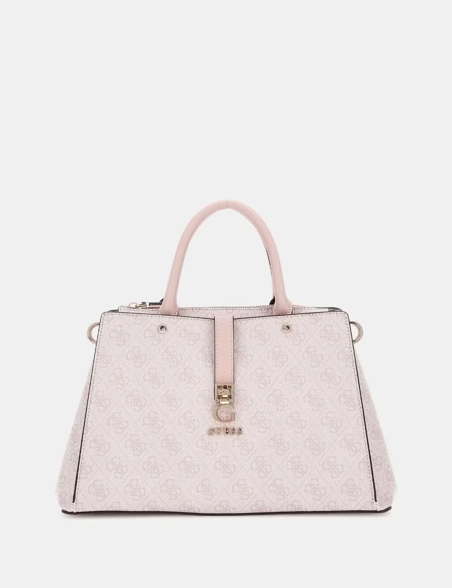Guess Zamira 4G Logo Med Handbag | Orchid