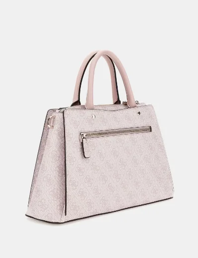 Guess Zamira 4G Logo Med Handbag | Orchid