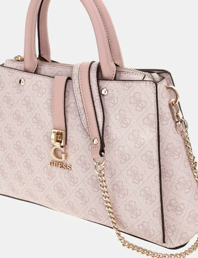 Guess Zamira 4G Logo Med Handbag | Orchid