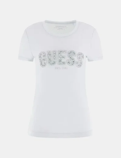 Guess Slim-Logo T-shirt | Light Blue