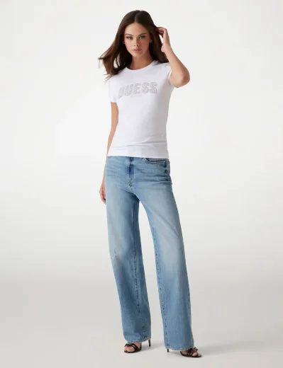 Guess Slim-Logo T-shirt | White