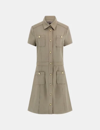 Guess Elora A-Line mini Dress | Green