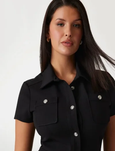 Guess Elora A-Line Mini Dress | Black
