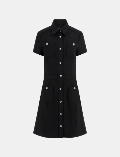 Guess Elora A-Line Mini Dress | Black