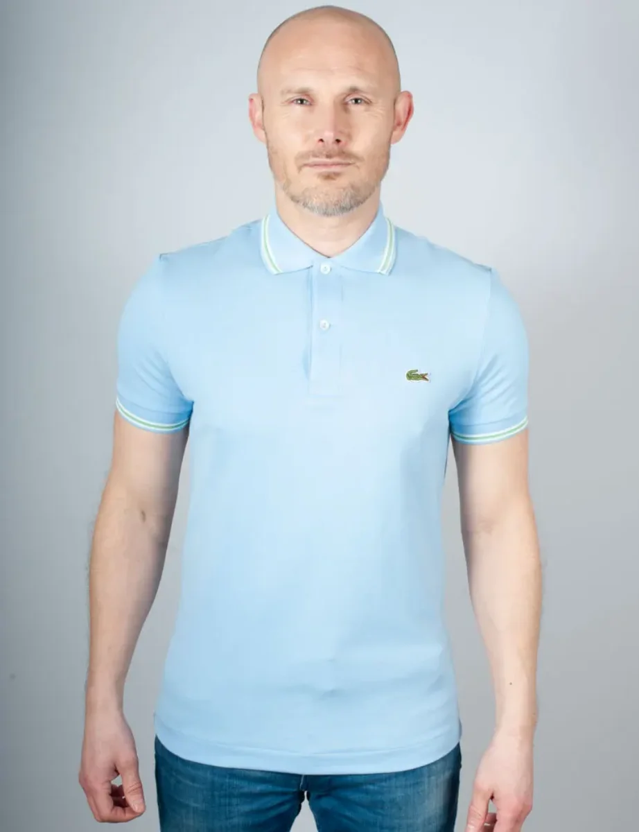 Lacoste Regular Fit Trim Accent L.12.12 Polo Shirt | Pale Blue