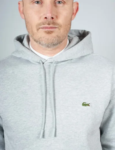 Lacoste Fleece Hoody | Light Heathered Grey