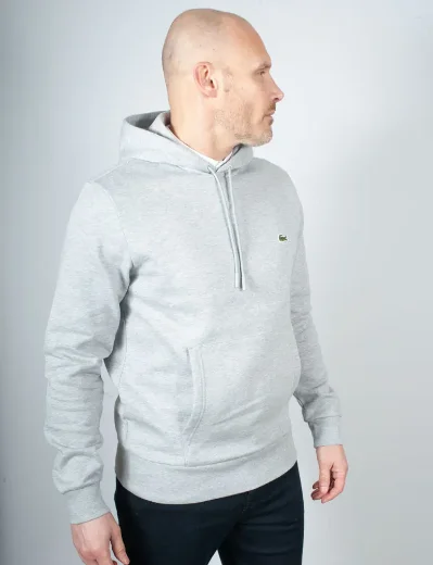 Lacoste Fleece Hoody | Light Heathered Grey