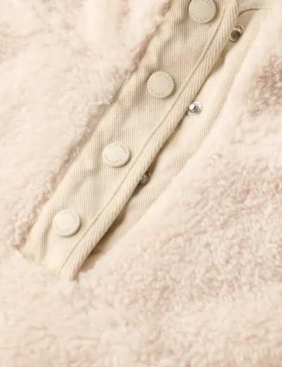 Superdry Super Soft Half Zip Jumper | Rice White