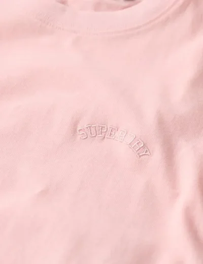 Superdry Essential Logo Embroidered T-Shirt | Pale Rose Pink