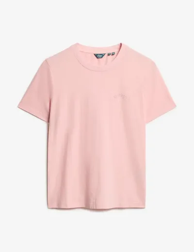 Superdry Essential Logo Embroidered T-Shirt | Pale Rose Pink