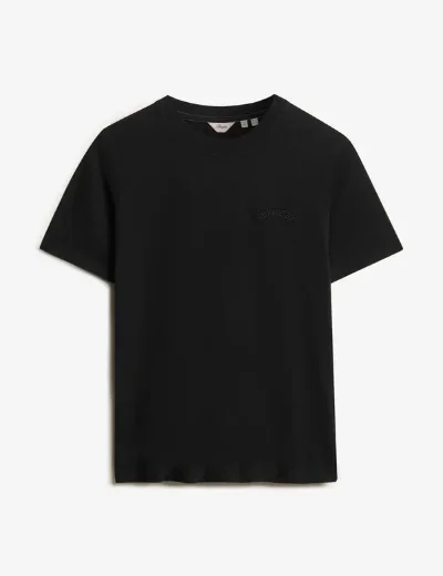 Superdry Essential Logo Embroidered T-Shirt | Black