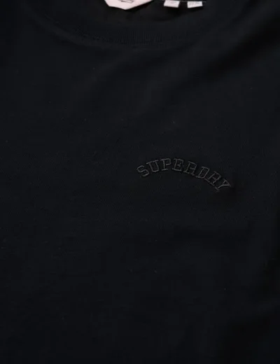 Superdry Essential Logo Embroidered T-Shirt | Black