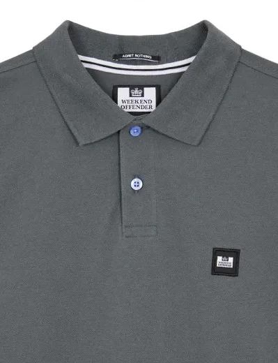 Weekend Offender Caneiros Polo Shirt | Zinc