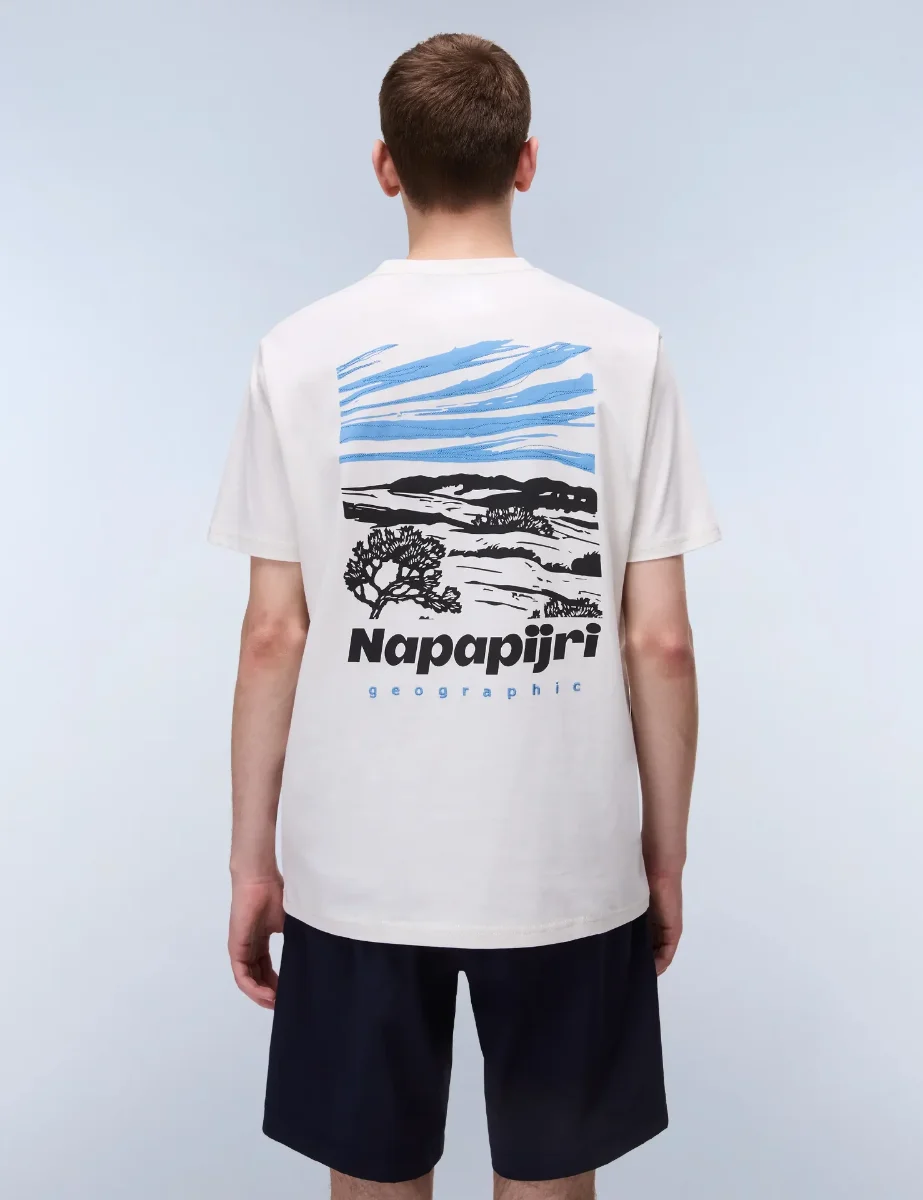 Napapijri Vignoni Back Logo T-Shirt | White Whisper