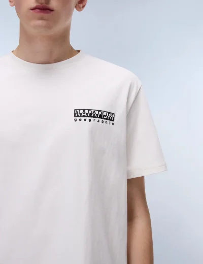 Napapijri Vignoni Back Logo T-Shirt | White Whisper