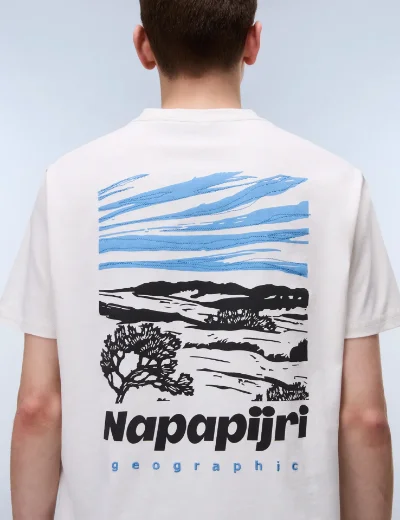 Napapijri Vignoni Back Logo T-Shirt | White Whisper